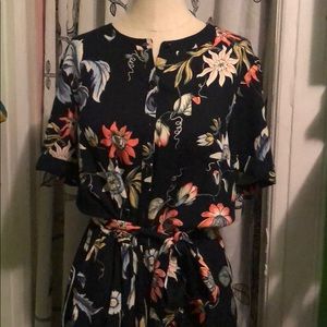 Wide Leg Floral Jumpsuit